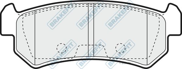 APEC BRAKING Bremžu uzliku kompl., Disku bremzes PD3127